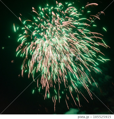 Fireworks over a dark sky 105525915