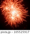 Fireworks over a dark sky 105525917