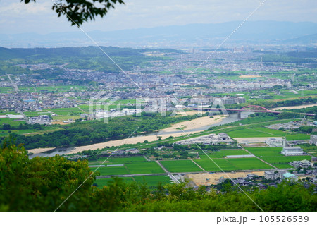 万灯呂山展望台から見た京都・枚方方面 万灯呂山展望台から見た京都・枚方方面 105526539