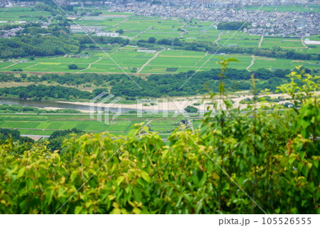 万灯呂山展望台から見た精華町方面 105526555