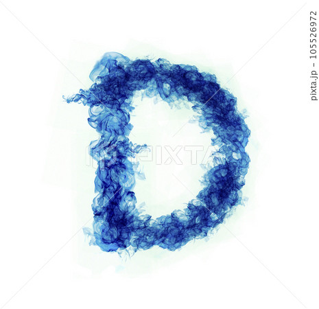 English letters blue Flame English letters blue Flame 105526972