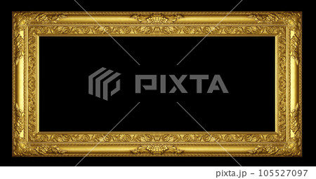 Gold Old picture frame Gold Old picture frame 105527097