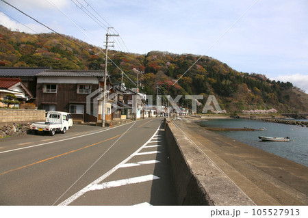 若狭　小川漁港　若狭小川　海釣り公園三方　福井県若狭町　常神三方線　若狭小川町　若狭湾　日本海　 105527913