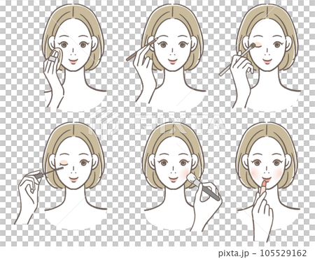 A woman who is making makeup 105529162