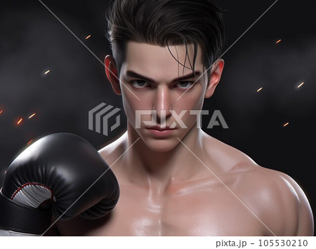 男性ボクサー,Generative AI AI画像 105530210