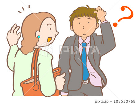 記憶障害 知り合いが思い出せないスーツを着た男性のイラスト 記憶障害 知り合いが思い出せないスーツを着た男性のイラスト 105530769