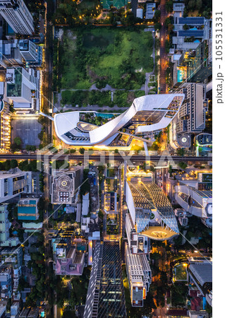 Aerial view of central embassy in Ploenchit district, Bangkok, Thailand Aerial view of central embassy in Ploenchit district, Bangkok, Thailand 105531331