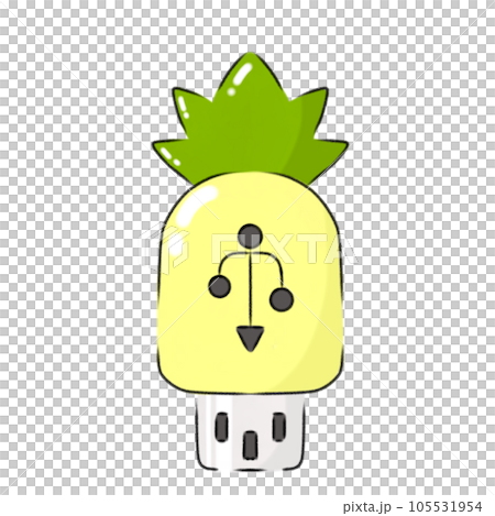 Pendrive with pineapple pattern Pendrive with pineapple pattern 105531954