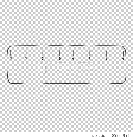 Sky pattern ruler hand drawn Sky pattern ruler hand drawn 105531956