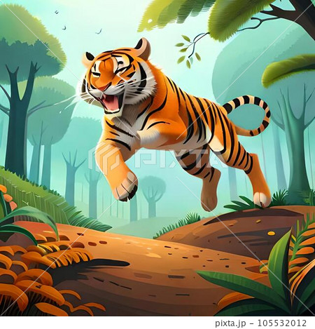 Tiger illustration  105532012