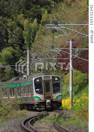 春の仙山線を走るE721系電車_2023/4/22撮影 春の仙山線を走るE721系電車_2023/4/22撮影 105532342