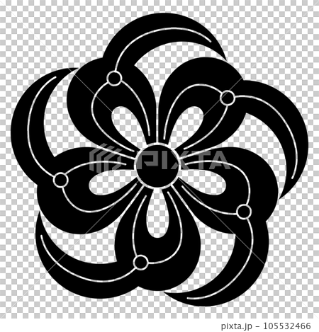 It's a family crest. It is called omodaka, five prayers. It's a family crest. It is called omodaka, five prayers. 105532466