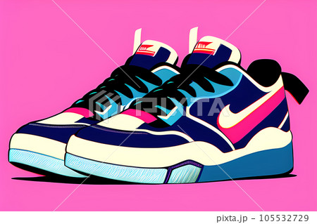 赤いスニーカー 赤いスニーカー 105532729