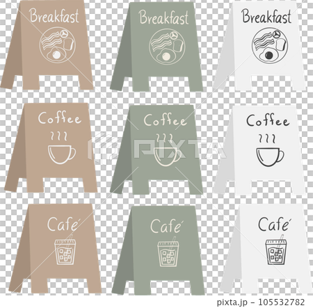 Set of minimal cafe signs Set of minimal cafe signs 105532782