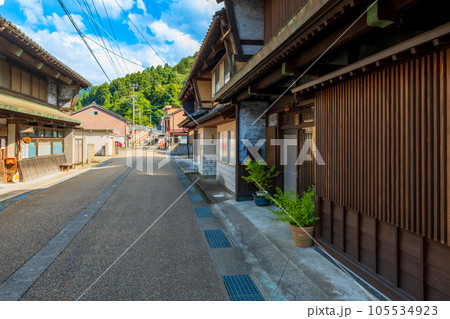 福井県　南越前町　今庄宿の町並み 105534923