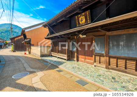 福井県　南越前町　今庄宿の町並み 105534926