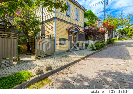 北海道 函館 元町の町並み 北海道 函館 元町の町並み 105535636