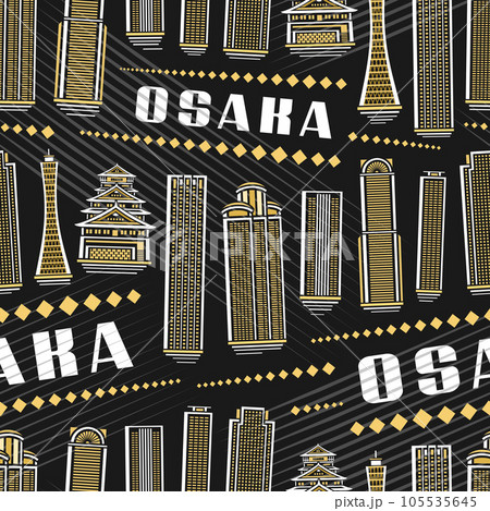 Vector Osaka Seamless Pattern Vector Osaka Seamless Pattern 105535645