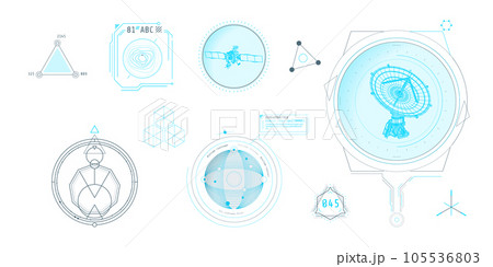 Design elements for infographic of data communication. 105536803
