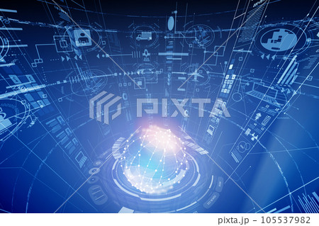 サイバーな素材 サイバーな素材 105537982