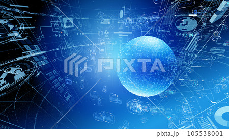 サイバーなCG素材 サイバーなCG素材 105538001