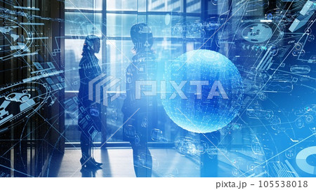 サイバーなCG素材 サイバーなCG素材 105538018