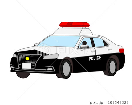 パトカーのイラストです。 105542325