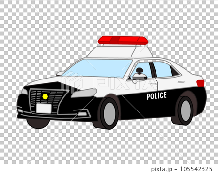 パトカーのイラストです。 105542325