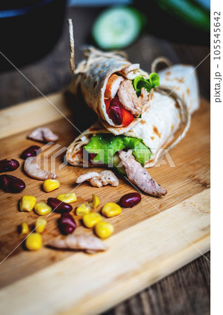 Mexican tortilla wrap Mexican tortilla wrap 105545642