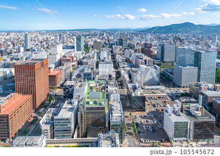 札幌JPワター展望室38階　眺め　眺望　south　南方面 105545672