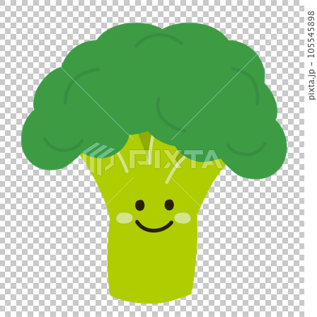 かわいいシンプルなブロッコリー 105545898