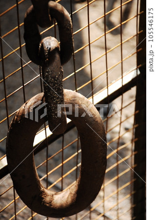Closeup of a Metal Chain Closeup of a Metal Chain 105546175