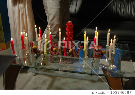 candle light in church candle light in church 105546397