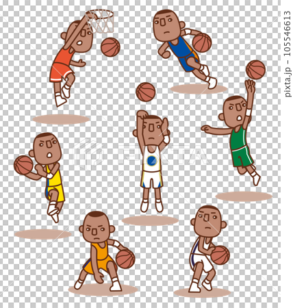 可愛的籃球插畫合集 105546613