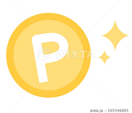 キラキラしたイメージのポイントマーク キラキラしたイメージのポイントマーク 105546805