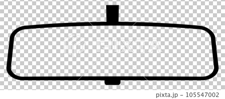 car room mirror silhouette 105547002