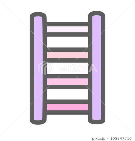 pastel wall ladder flat pastel wall ladder flat 105547310