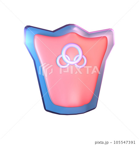 3D icon video games shield rendered isolated on the transparent background 3D icon video games shield rendered isolated on the transparent background 105547391