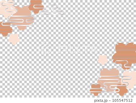 Subdued cherry blossom background, frame Subdued cherry blossom background, frame 105547512