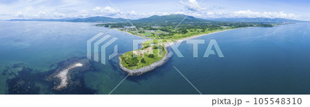 北海道 アルトリ岬を空撮 105548310