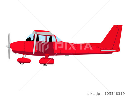 プロペラ付きの飛行機を運転する 105548319