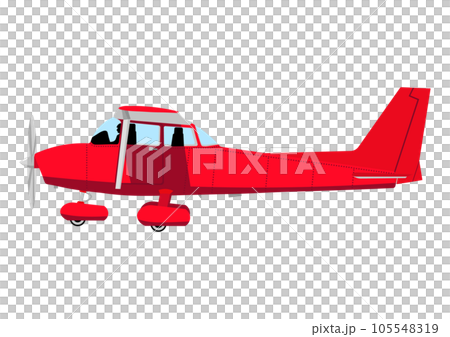 プロペラ付きの飛行機を運転する 105548319