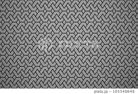 The geometric pattern with lines. Seamless vector background. Black and gray texture. Graphic modern pattern. Simple lattice graphic design The geometric pattern with lines. Seamless vector background. Black and gray texture. Graphic modern pattern. Simple lattice graphic design 105548648