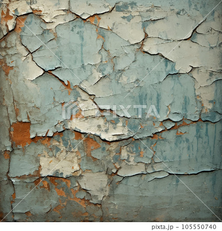 Cracked paint texture vector illustration Cracked paint texture vector illustration 105550740