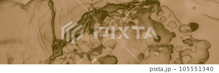 Abstract Coffee Splash. Dirty Brown Pattern. Aged 105551340