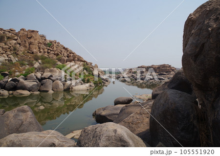 インド 世界遺産ハンピの建造物群 インド 世界遺産ハンピの建造物群 105551920