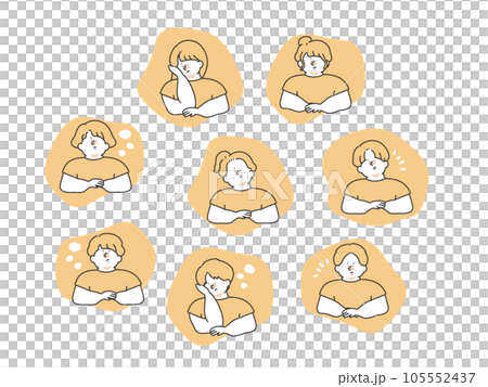 Men and women suffering from poor physical condition illustration Men and women suffering from poor physical condition illustration 105552437