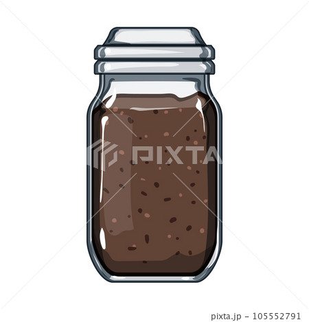 ground coffee soluble cartoon vector illustration 105552791