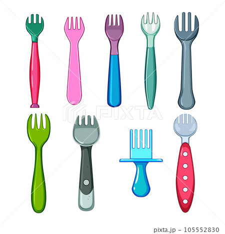 toddler fork set cartoon vector illustration toddler fork set cartoon vector illustration 105552830
