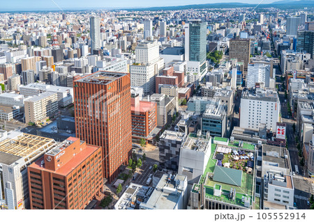 札幌JPワター展望室38階　眺め　眺望　south　南方面 105552914